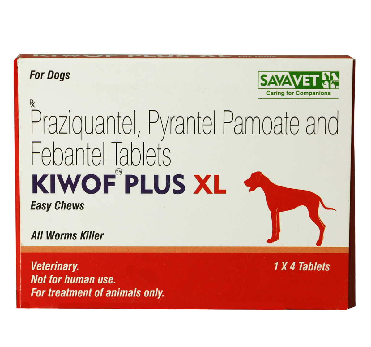Buy Savavet Kiwof Plus XL Dewormer - 4 Tablet