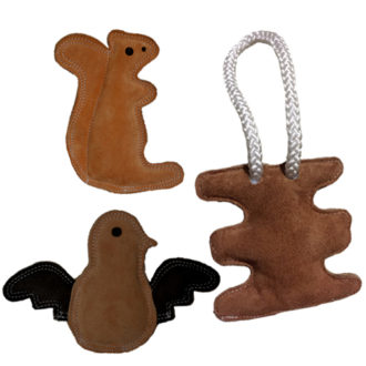 Buy Pet Puppy Leather Chew Activity Squeaker Sound Toys